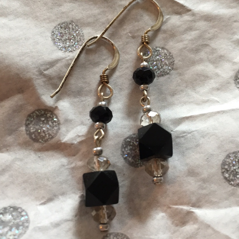 glass drop earring